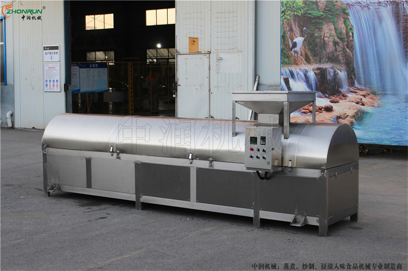 900-1500型号电磁炒货机连续式炒货流水线的优势